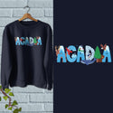 Acadia Maine Whimsical Animals Sweatshirt Adult Unisex S-XXL