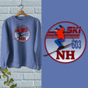 Ski New Hampshire 603 NH Retro Sweatshirt Adult Unisex S-XXL