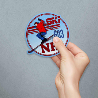 Ski New Hampshire 603 Die Cut Vinyl Sticker