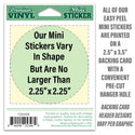 Maine Take The Back Roads Mini Vinyl Sticker