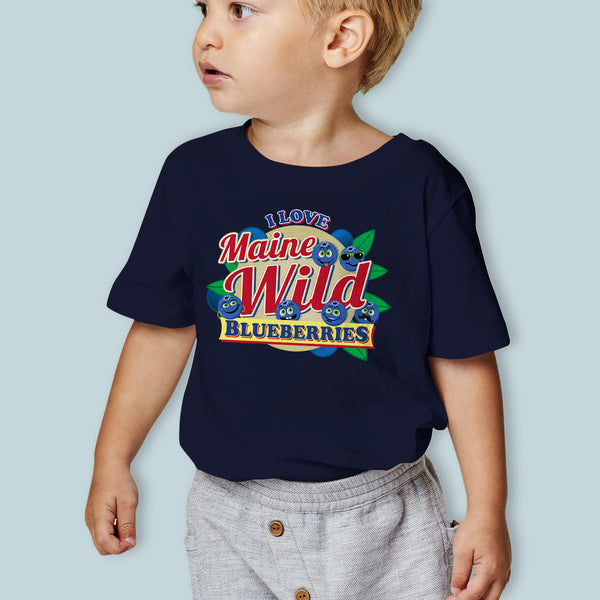 I Love Maine Wild Blueberries T-Shirt Unisex Youth & Toddler
