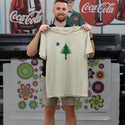 Maine State Flag Pine Tree & Star T-Shirt, Adult Unisex Shirt Sizes S - XXL, 100% Cotton