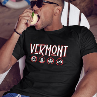 Vermont Zep ZOSO Style Black T-Shirt, 100% Cotton, S-XXL, Unisex Vacationland Unique Tshirts