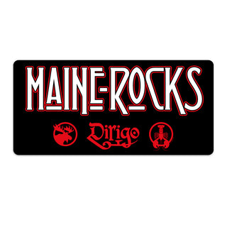 Maine Rocks Zeppelin Style Die Cut Vinyl Sticker
