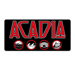 Acadia Maine Zeppelin Style Die Cut Vinyl Sticker