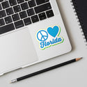Peace Love Florida Mini Vinyl Sticker