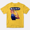 We Can Do It!  T-Shirt, 100% Cotton, S-XXL, Unisex Tees, Rosie the Riveter Tshirts