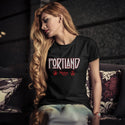 Portland Maine Zeppelin Style Black T-Shirt, 100% Cotton, S-XXL, Unisex Vacationland Unique Tshirts