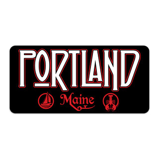 Portland Maine Zeppelin Style Die Cut Vinyl Sticker