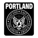 Portland Maine Punk Rock Logo Ramones Style Die Cut Vinyl Sticker