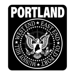 Portland Maine Punk Rock Logo Ramones Style Die Cut Vinyl Sticker