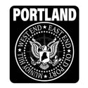 Portland Maine Punk Rock Logo Ramones Style Mini Vinyl Sticker