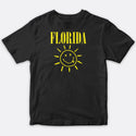 Florida Spirit Grunge Rock Style Black T-Shirt, 100% Cotton S-XXL, Unisex Rock and Roll Tshirt