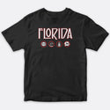 Florida Zeppelin Style Black T-Shirt, 100% Cotton, S-XXL, Unisex Vacationland Unique Tshirts