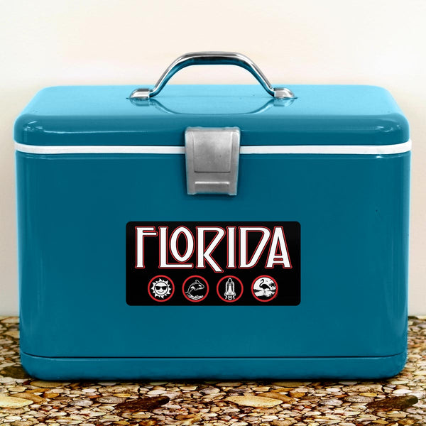 Florida Zeppelin Style Die Cut Vinyl Sticker