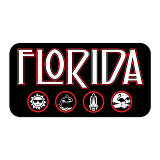 Florida Zeppelin Style Vinyl Mini Sticker