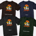 Mushrooms 70s Style Design T-Shirt Adult Unisex S-2X, 100% Cotton