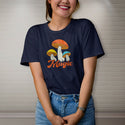 Mushrooms 70s Style Design T-Shirt Adult Unisex S-2X, 100% Cotton