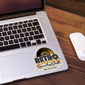 Retro Planet Recording Studio Music Die Cut Vinyl Sticker