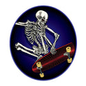 Skate Boarding Skeleton Die Cut Vinyl Sticker