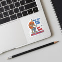 Hockey Keep Your Skates Sharp Vinyl Mini Sticker