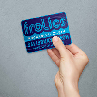 The Frolics Rock Club Die Cut Vinyl Sticker New England Memories