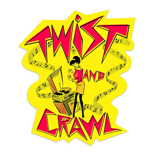 Twist And Crawl Die Cut Vinyl Sticker Ska Inspired Stickers