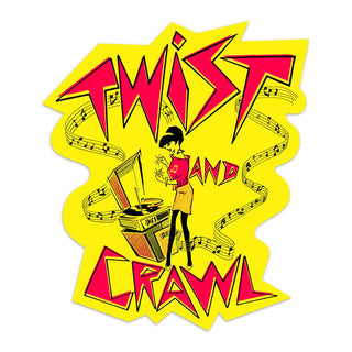 Twist And Crawl Ska Inspired Mini Vinyl Sticker