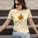 Women's Cherries Slim Fit T-shirt S-2X Fruit Design