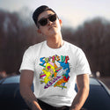 Surf's Up 80s Style Design T-Shirt, Adult Unisex 100% Cotton, S-XXL