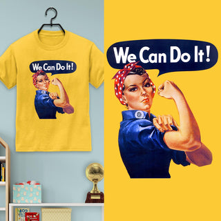 We Can Do It Rosie The Riveter  Youth T-Shirt Unisex XS-XL