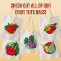 Fruit Fiesta Large Canvas Grocery Tote Market Bags