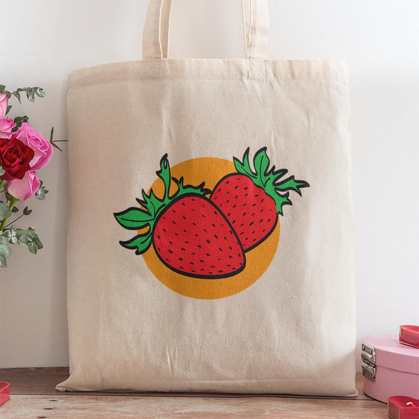 Fruit Fiesta Canvas Grocery Tote Market Bags