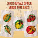 Fruit Fiesta Canvas Grocery Tote Market Bags