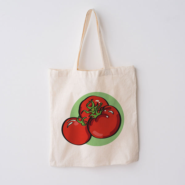 Very Veggie Canvas Grocery Tote Market Bags