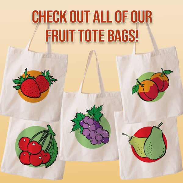 Very Veggie Canvas Grocery Tote Market Bags