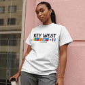 Key West Florida Nautical Flags T-Shirt, Adult Unisex 100% Cotton, S-2X