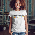 Long Island New York Nautical Flags T-Shirt, Adult Unisex 100% Cotton, S-2X