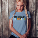 Maryland Nautical Flags T-Shirt, Adult Unisex 100% Cotton, S-2X