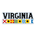 Virginia Nautical Flag Large Vinyl Bumper Sticker