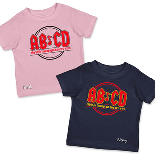 AB-CD Alphabet T-shirt, 100% Cotton, Unisex Toddler 2T-5/6, ABC's Tshirts