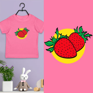 Retro Strawberries Toddler T-Shirt, Unisex Toddler 2T-5/6