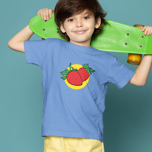 Retro Strawberries Toddler T-Shirt, Unisex Toddler 2T-5/6