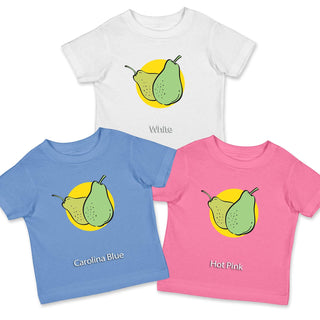 Retro Pears Toddler T-Shirt, Unisex Toddler 2T-5/6