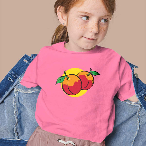 Retro Peaches Toddler T-Shirt, Unisex Toddler 2T-5/6