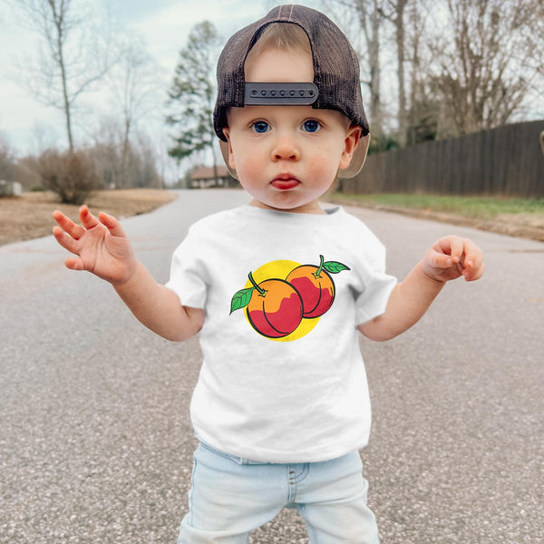 Retro Peaches Toddler T-Shirt, Unisex Toddler 2T-5/6