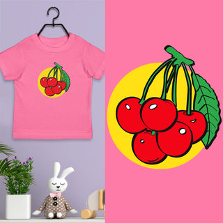 Retro Cherries Toddler T-Shirt, Unisex Toddler 2T-5/6