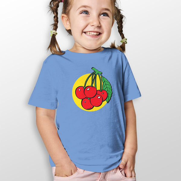 Retro Cherries Toddler T-Shirt, Unisex Toddler 2T-5/6