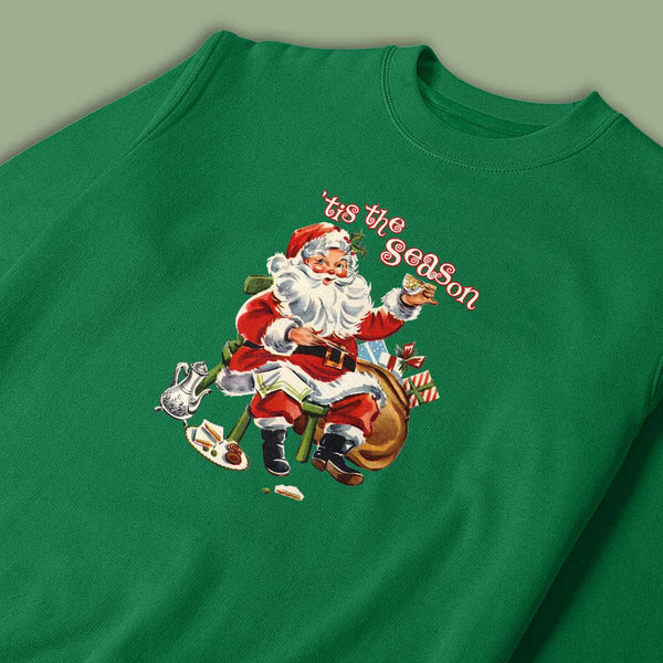 Santa Tis The Season Sweatshirt Adult Unisex S-XXL