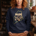 Maine Is My High Maine Lovers Sweatshirt Adult Unisex S-XXL